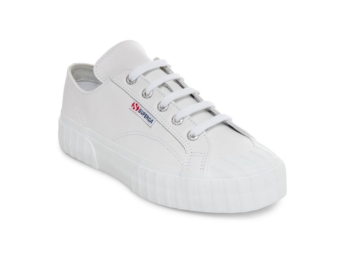 Tenis Feminino Branco - Superga 2630 Cownappau Couro - TNXKH-2397